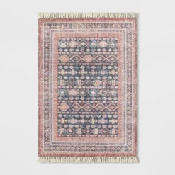 Alexandra Floral Printed Border Persian Rug Blush - Opalhouse™ -Opalhouse Store GUEST 13831d26 e9c0 4d66 95de 449574be25e7