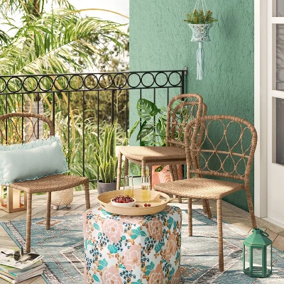 4pc Britanna Wicker Rattan Outdoor Patio Dining Chairs Arm Chairs Brown - Opalhouse™ 4pc Britanna Wicker Rattan Outdoor Patio Dining Chairs Arm Chairs Brown - Opalhouse™ -Opalhouse Store GUEST 18dd57db 5cce 4a71 951d fc2f6fb6b427