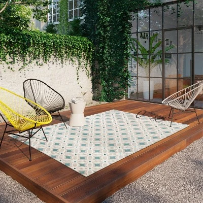 5' x 7' Quatrefoil Outdoor Rug Aqua - Opalhouse™ 5' X 7' Quatrefoil Outdoor Rug Aqua - Opalhouse™ -Opalhouse Store GUEST 1fa6f091 beb1 4fd7 b842 dadda40efd4a