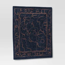 30" X 36" We Are All In This Together Cotton Embroidered Woven Polyester/Cotton Slub Wall Art Blue - Opalhouse™ 3 30" X 36" We Are All In This Together Cotton Embroidered Woven Polyester/Cotton Slub Wall Art Blue - Opalhouse™ -Opalhouse Store GUEST 3f9f0c0c 533b 463e a4dc 07317e5e0f9d