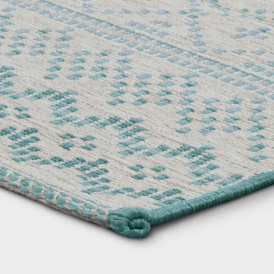 5' x 7' Tapestry Woven Outdoor Rug Aqua - Opalhouse™ 5' X 7' Tapestry Woven Outdoor Rug Aqua - Opalhouse™ -Opalhouse Store GUEST 4887fb1c a8b8 4080 91a2 c97f7276e72e