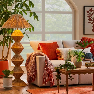 Faux Raffia Floor Lamp Brown (Includes LED Light Bulb) - Opalhouse™ designed with Jungalow Faux Raffia Floor Lamp Brown (Includes LED Light Bulb) - Opalhouse™ Designed With Jungalow -Opalhouse Store GUEST 49c60610 50ec 4b41 8ef5 82b7c19180be