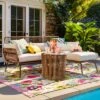 Latigo Patio Sectional Gray/Brown/Linen - Opalhouse™ -Opalhouse Store GUEST 5f1b3acd 56c3 494a 801e 7ca47010173d