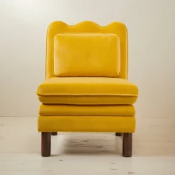 Bencia Slipper Chair Mustard - Opalhouse™ Designed With Jungalow™ -Opalhouse Store GUEST 62f47060 63ec 43b5 9204 850bc14632a5