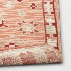 7'x10' Tapestry Rectangular Woven Outdoor Area Rug Red/Pink - Opalhouse™ 4 7'x10' Tapestry Rectangular Woven Outdoor Area Rug Red/Pink - Opalhouse™ -Opalhouse Store GUEST 77b641b6 dcd1 40f9 b161 7be739e1e714 1