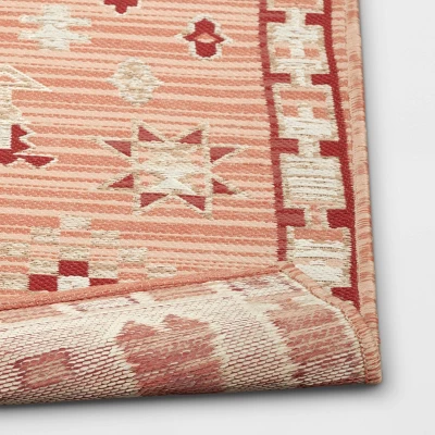 7'x10' Tapestry Rectangular Woven Outdoor Area Rug Red/Pink - Opalhouse™ 7'x10' Tapestry Rectangular Woven Outdoor Area Rug Red/Pink - Opalhouse™ -Opalhouse Store GUEST 77b641b6 dcd1 40f9 b161 7be739e1e714 1