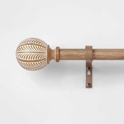Carved Light Woodtone Ball Curtain Rod Natural - Opalhouse™ Carved Light Woodtone Ball Curtain Rod Natural - Opalhouse™ -Opalhouse Store GUEST 7e070734 076e 44dc 94e6 de22767e0af4