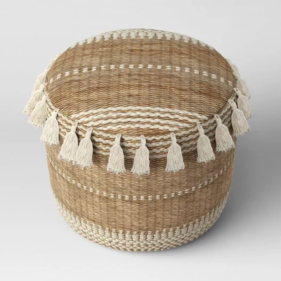 Gemma Pouf Jute Striped/Tassels Natural - Opalhouse™ Gemma Pouf Jute Striped/Tassels Natural - Opalhouse™ -Opalhouse Store GUEST 8cc6aff8 d92c 4141 ad0a 7584af628132