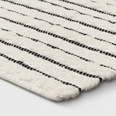 Striped Bath Rug White/Black - Opalhouse™ Striped Bath Rug White/Black - Opalhouse™ -Opalhouse Store GUEST 8feb9147 02e8 4bbb 91dd 85762964ea9b