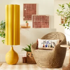 Floor Lamp Yellow Ceramic With Elongated Shade (Includes LED Light Bulb) - Opalhouse™ Designed With Jungalow™ 3 Floor Lamp Yellow Ceramic With Elongated Shade (Includes LED Light Bulb) - Opalhouse™ Designed With Jungalow™ -Opalhouse Store GUEST 95b449fe 3e14 4047 9981 8f535191462d
