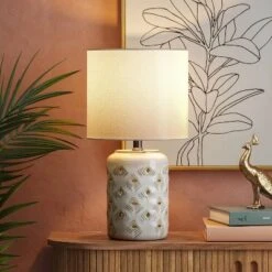 Diamond Cutout Table Lamp With Lit Base - Opalhouse™ -Opalhouse Store GUEST aff27166 6a64 40ca 8338 3b1c6beab858