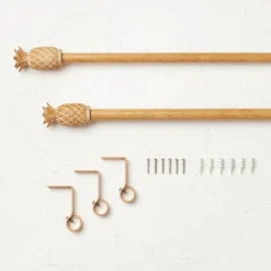 Pineapple Faux Wood Curtain Rod Natural Wood - Opalhouse™ Designed With Jungalow™ 4 Pineapple Faux Wood Curtain Rod Natural Wood - Opalhouse™ Designed With Jungalow™ -Opalhouse Store GUEST b565e685 bbc8 405f abbe 297780442d88