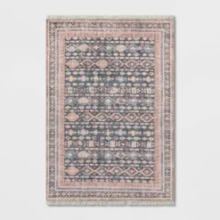 Alexandra Floral Printed Border Persian Rug Blush - Opalhouse™ -Opalhouse Store GUEST b64cccec 5c26 44cb bb19 1be2036f9757