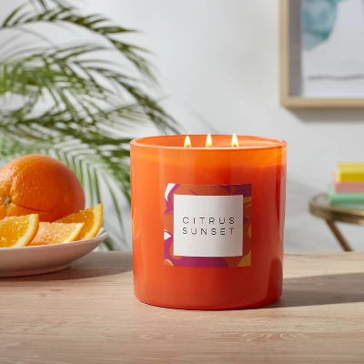 28oz Glass Citrus Sunset Candle Orange - Opalhouse™ 28oz Glass Citrus Sunset Candle Orange - Opalhouse™ -Opalhouse Store GUEST ce1477ee cbd0 4d8b 8ded ecc5dab18d0d