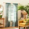 1pc Sheer Vines Burnout Window Curtain Panel Green - Opalhouse™ Designed With Jungalow™ -Opalhouse Store GUEST e4443a31 f1d1 4db6 b0f4 90da97196c12 1