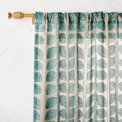 Pineapple Faux Wood Curtain Rod Natural Wood - Opalhouse™ designed with Jungalow™ Pineapple Faux Wood Curtain Rod Natural Wood - Opalhouse™ Designed With Jungalow™ -Opalhouse Store GUEST f73a795c 41c7 45c7 a356 6d72b772f6e1