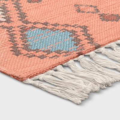 5' x 7' Bright Moroccan Woven Tapestry Outdoor Rug Coral - Opalhouse™ 5' X 7' Bright Moroccan Woven Tapestry Outdoor Rug Coral - Opalhouse™ -Opalhouse Store GUEST fa4833ef 484f 459e ae79 c62bd06a35dd