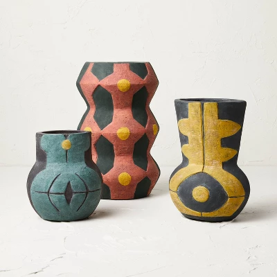 Medium Geo Pattern Vase Yellow - Opalhouse™ designed with Jungalow™ Medium Geo Pattern Vase Yellow - Opalhouse™ Designed With Jungalow™ -Opalhouse Store GUEST ffdfb76e 4af7 4a2f bf54 eb82c22ddd07 1